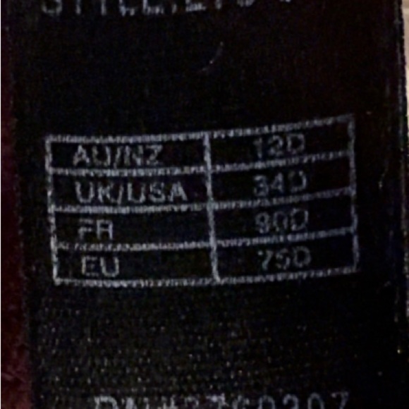 *RARE* Elle Macpherson Sheer Cerise Stripe Unlined Underwire Bra - Picture 10 of 11